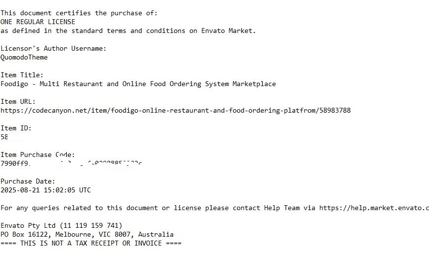 Gambar produk Theme wordpress Foodigo - Multi Restaurant and Online Food Ordering System Marketplace